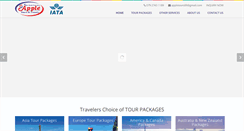 Desktop Screenshot of myappletours.com